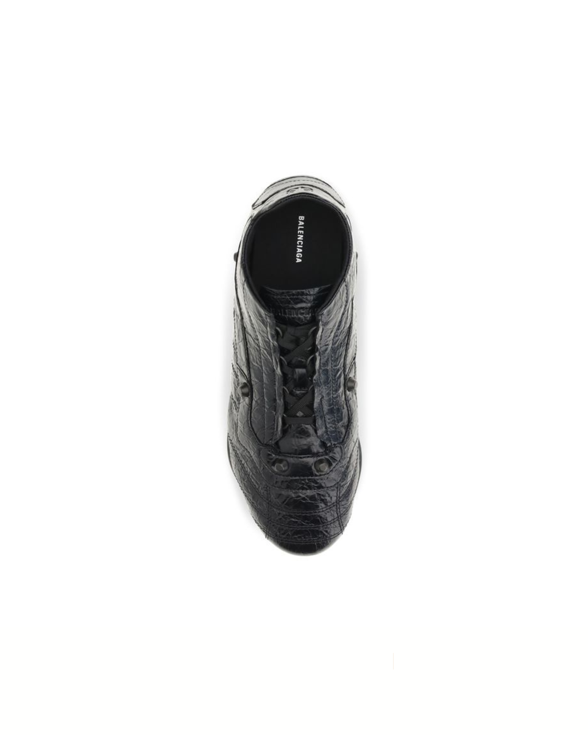 Balenciaga City Sneakers in Pelle Distressed Nera