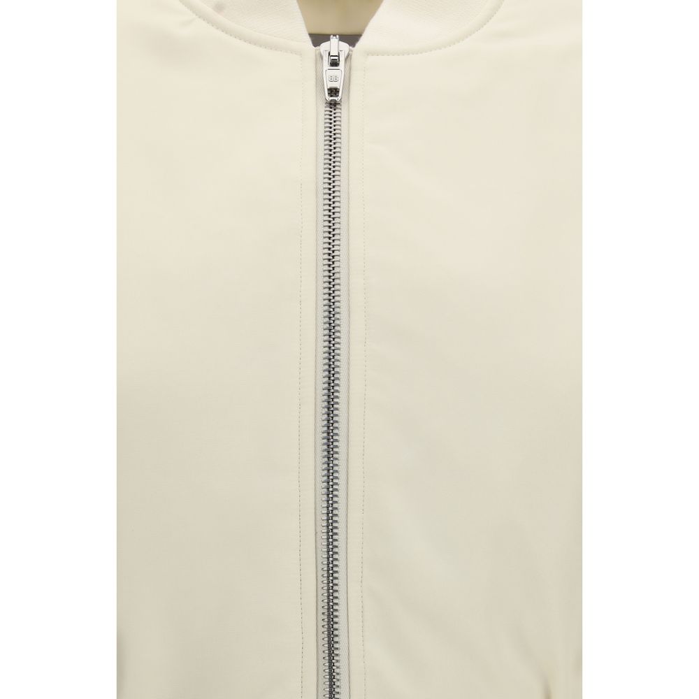 Balenciaga – Cropped Technical Faille Bomber Jacket Cream