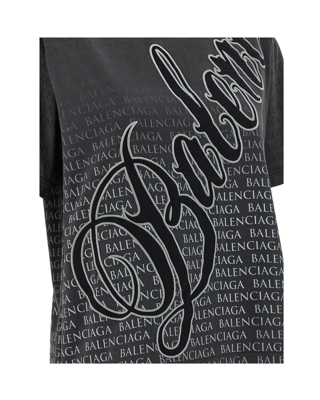 Balenciaga Cursive Logo Oversized T-Shirt