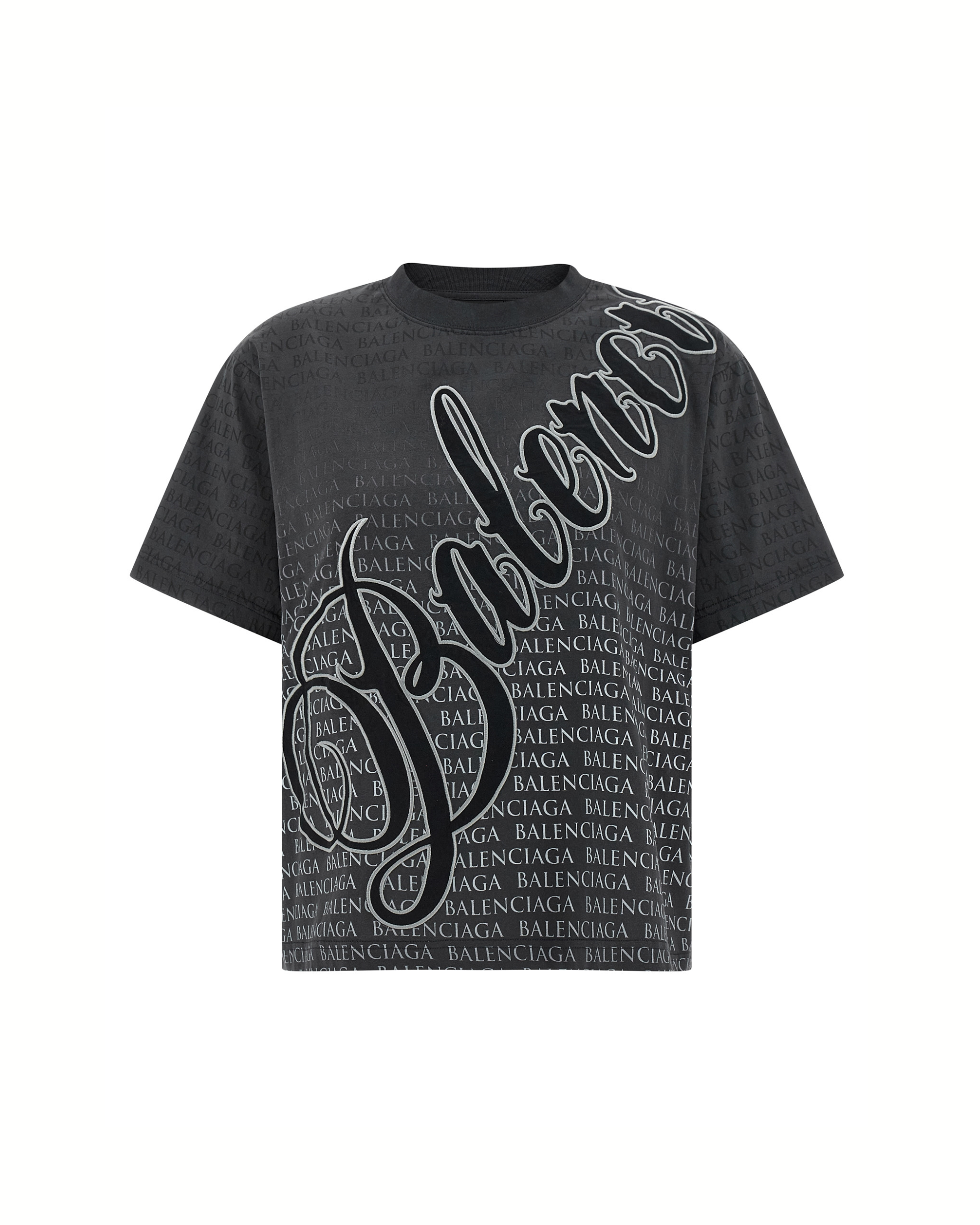 Balenciaga Cursive Logo Oversized T-Shirt