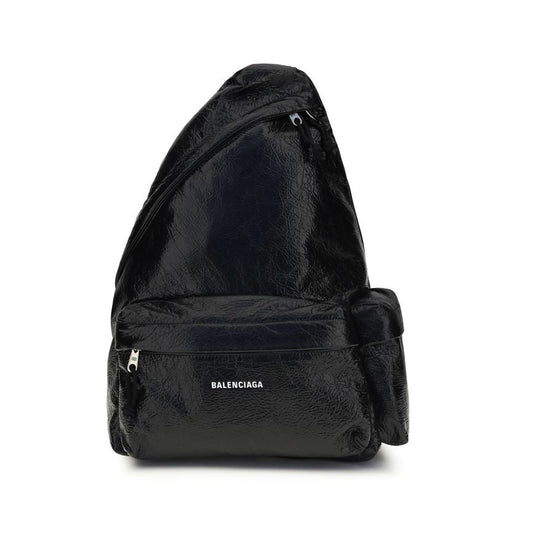 Balenciaga – Explorer Asymmetric Backpack Black