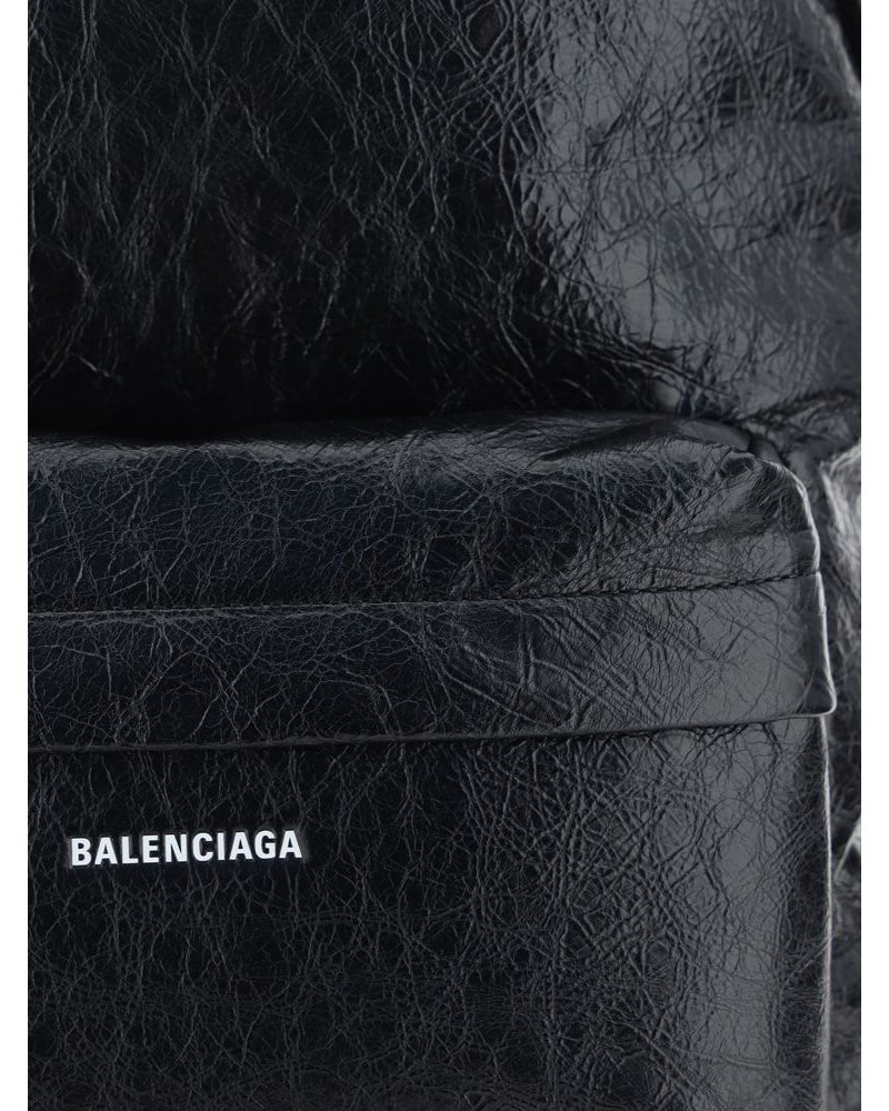 Balenciaga – Explorer Leather Backpack Black