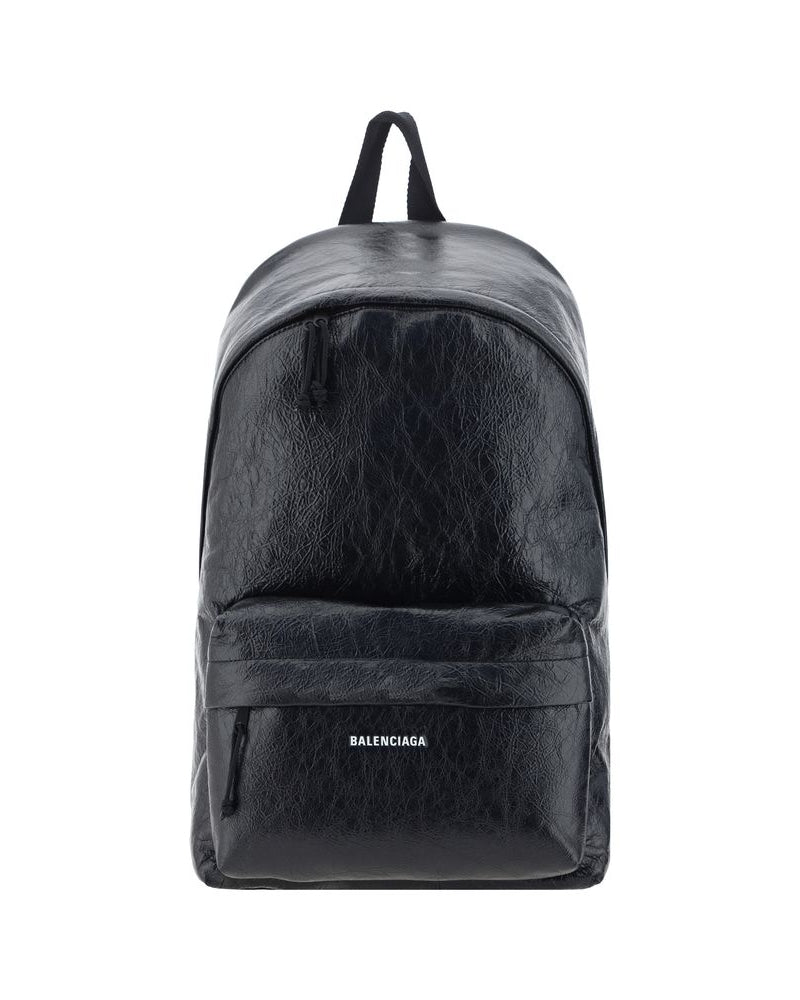 Balenciaga – Explorer Leather Backpack Black
