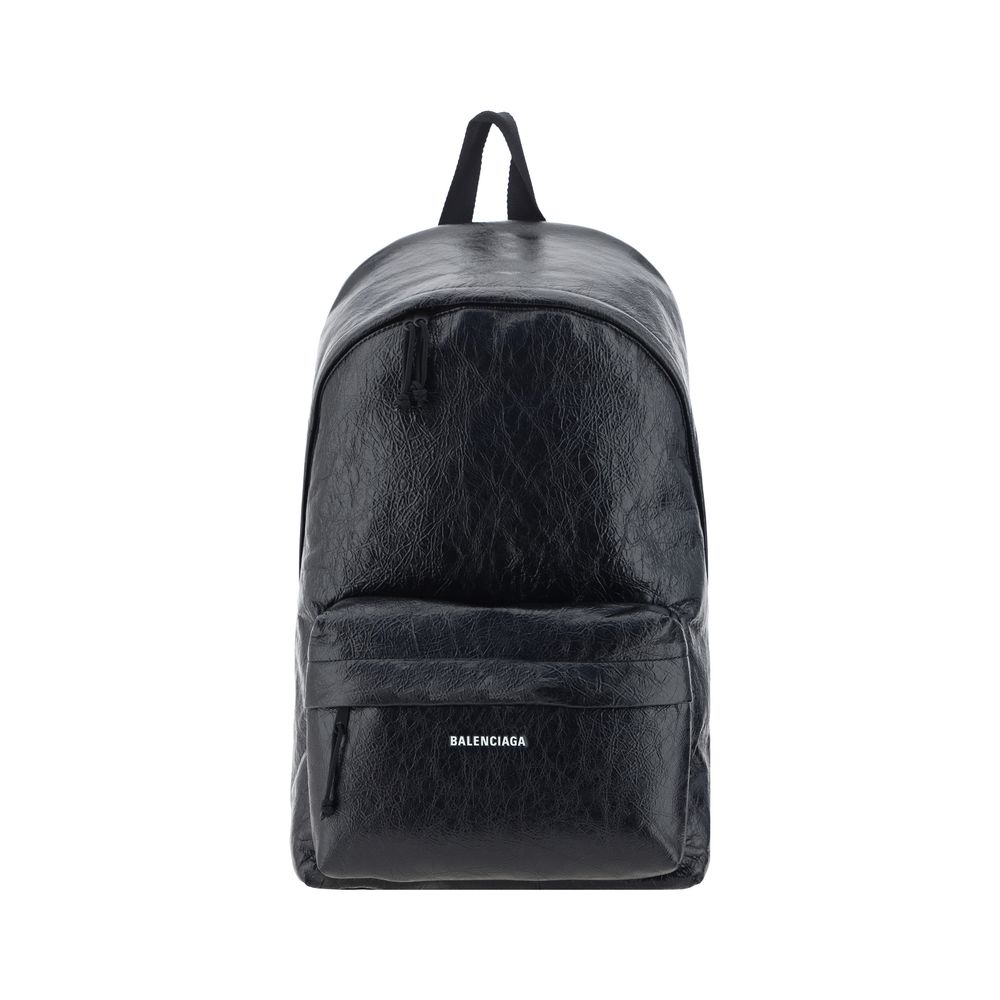 Balenciaga – Explorer Leather Backpack Black