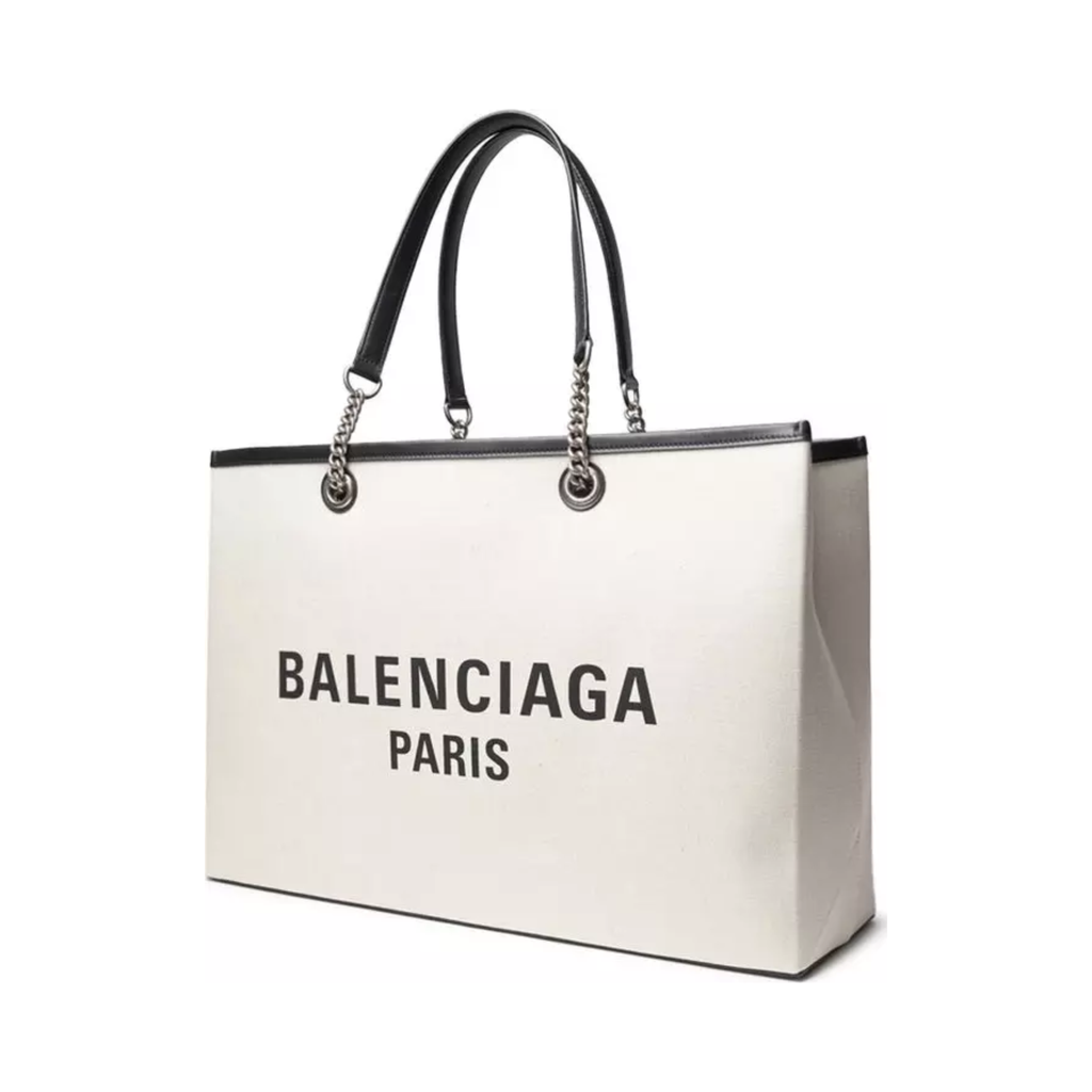 Balenciaga - Gray Cotton Tote Bag Canvas