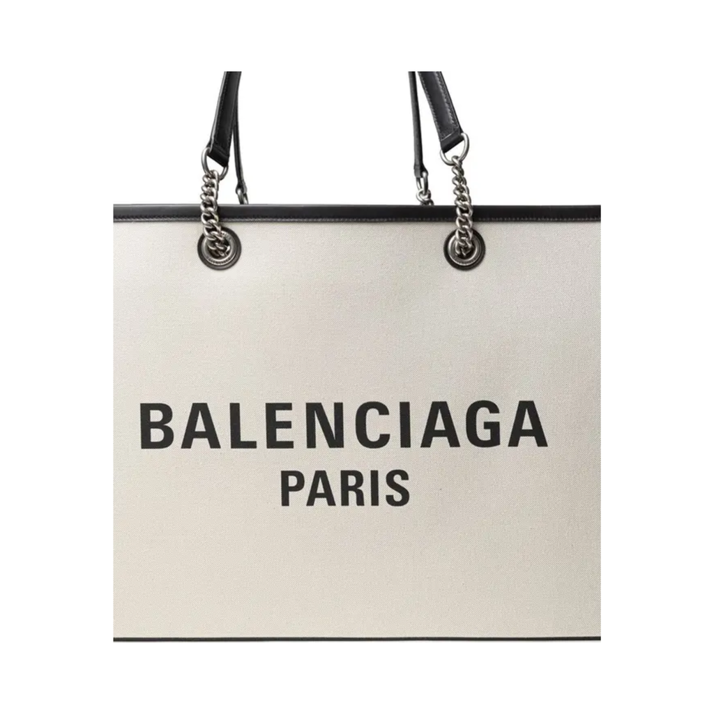 Balenciaga - Gray Cotton Tote Bag Canvas