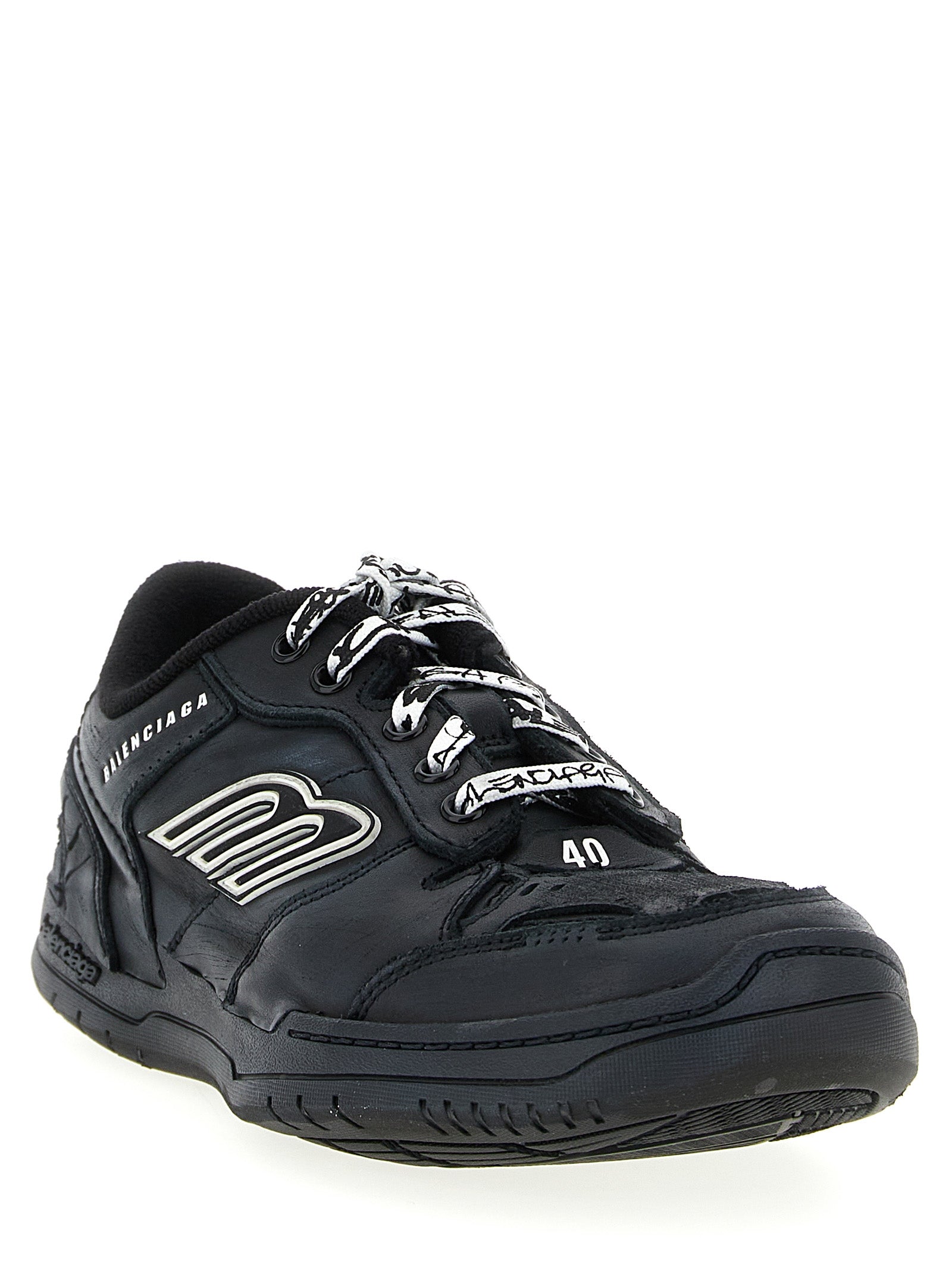 Balenciaga Hamptons Worn-Out Sneakers Nere
