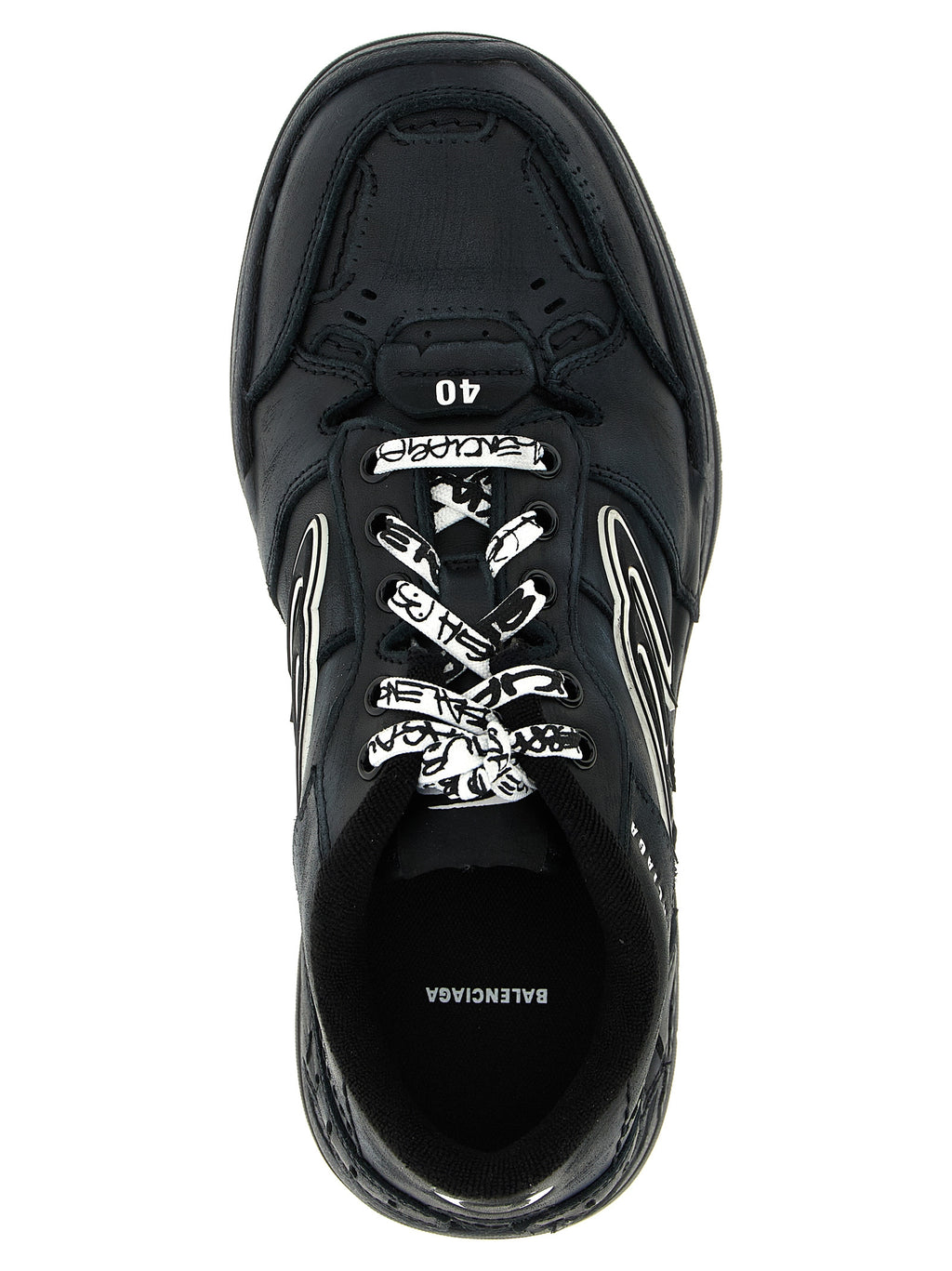 Balenciaga Hamptons Worn-Out Sneakers Nere