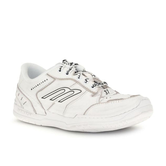Balenciaga – Hamptons Worn-Out Sneakers in Pelle Bianca – Collezione SS26