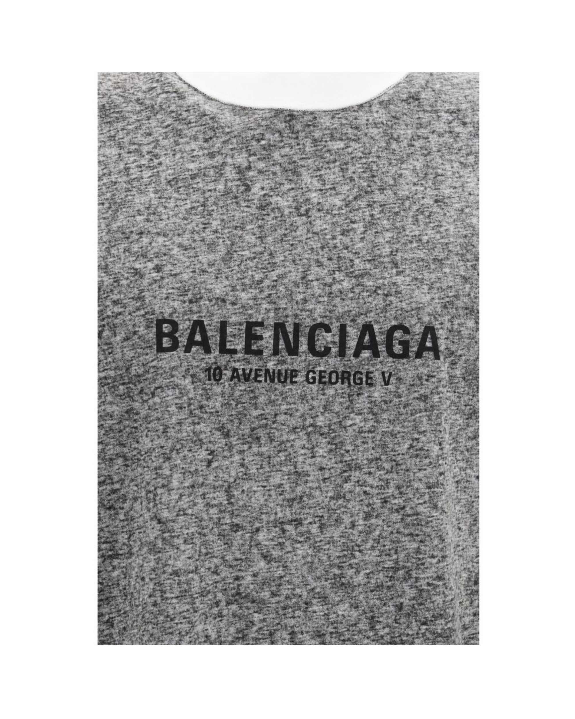 Balenciaga Inside-Out Oversized T-Shirt Mélange Grey