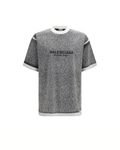 Balenciaga Inside-Out Oversized T-Shirt Mélange Grey