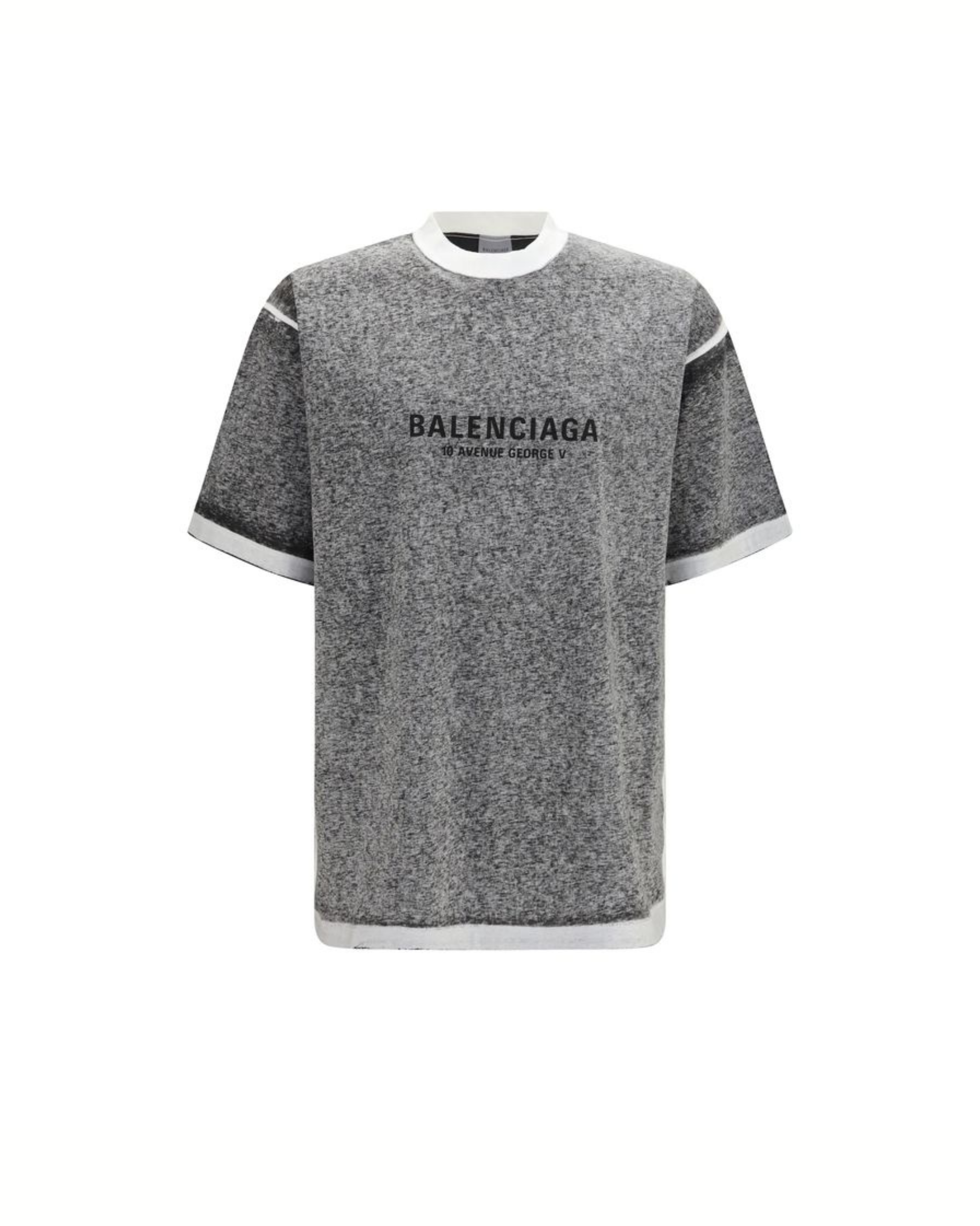 Balenciaga Inside-Out Oversized T-Shirt Mélange Grey