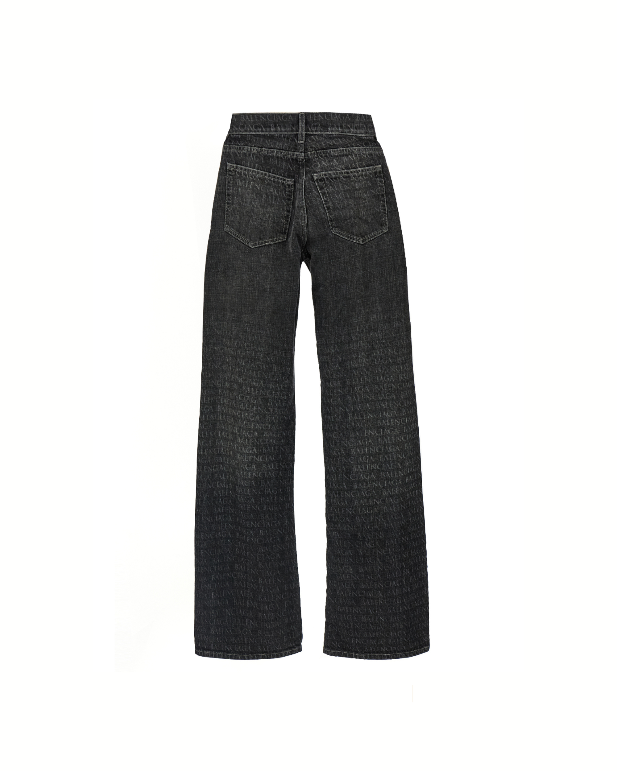 Balenciaga Laser Monogram Wide Leg Jeans