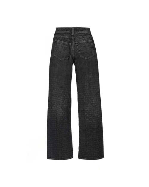 Balenciaga Laser Monogram Wide Leg Jeans