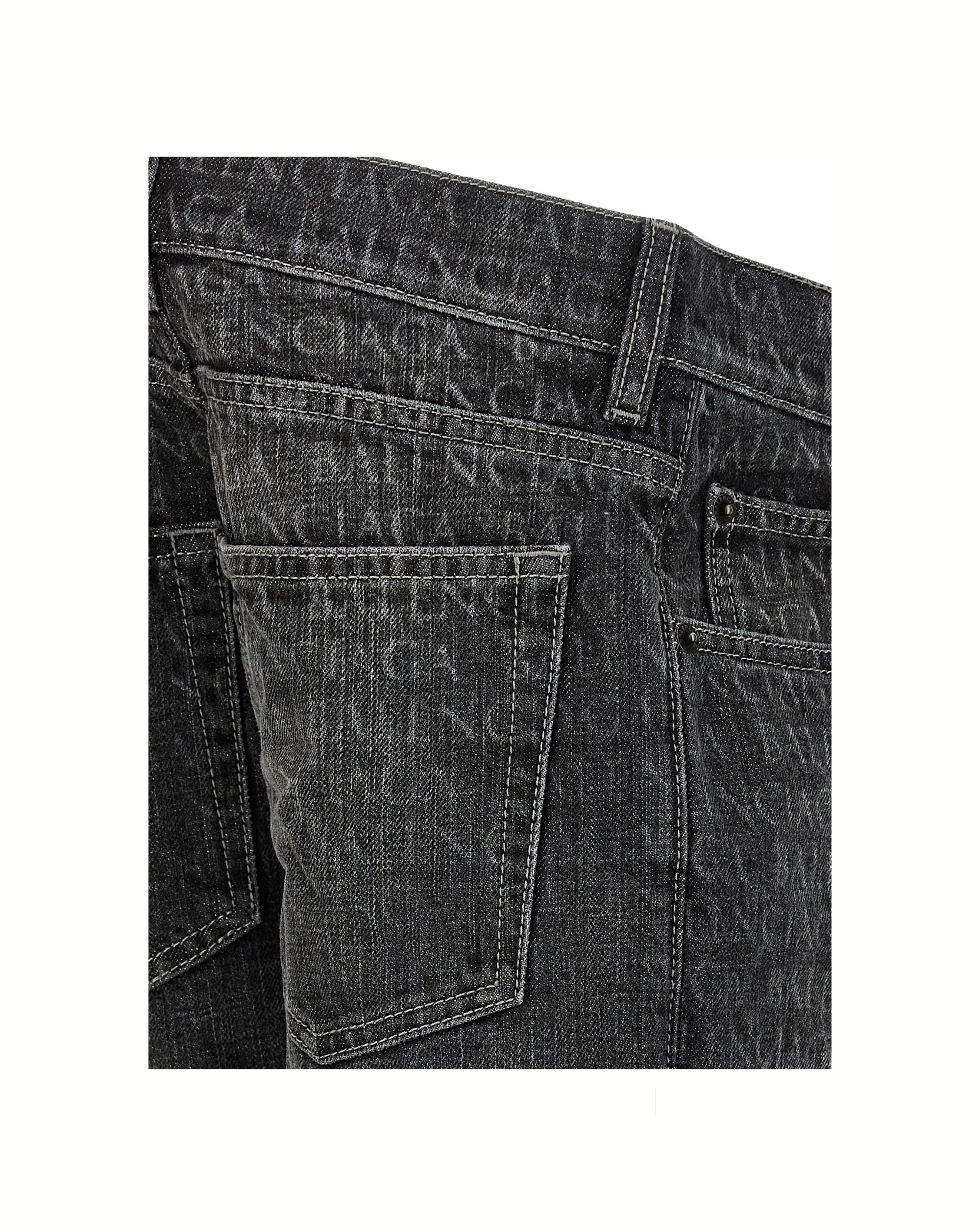 Balenciaga Laser Monogram Wide Leg Jeans