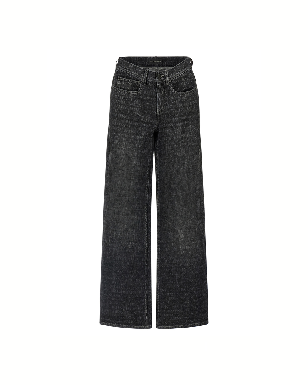 Balenciaga Laser Monogram Wide Leg Jeans