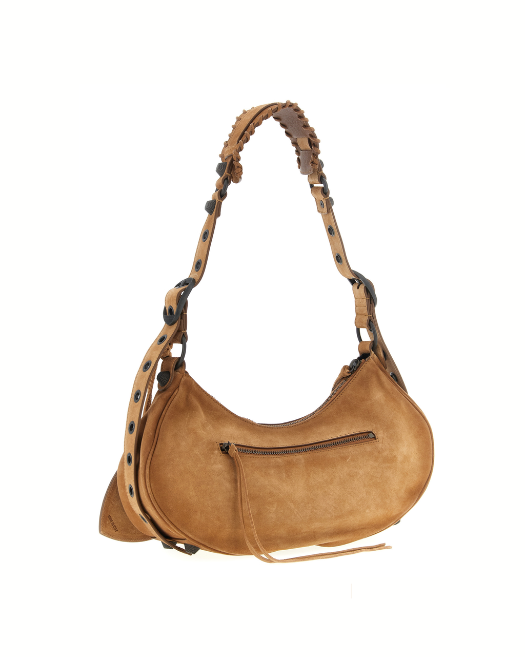 Balenciaga Le Cagole S Shoulder Bag Brown Suede
