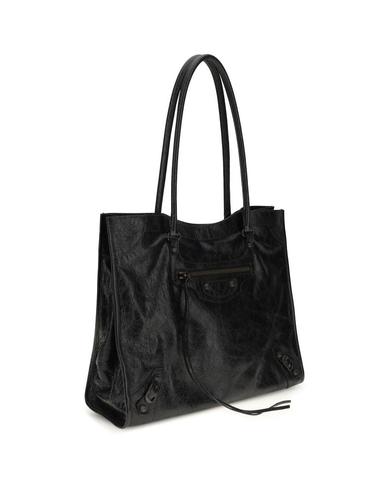 Balenciaga – Le City Tote Bag in Arena Lambskin Leather Black