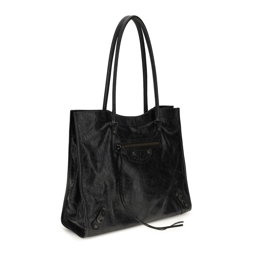 Balenciaga – Le City Tote Bag in Arena Lambskin Leather Black
