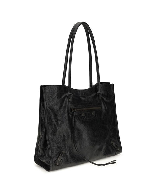 Balenciaga – Le City Tote Bag in Arena Lambskin Leather Black