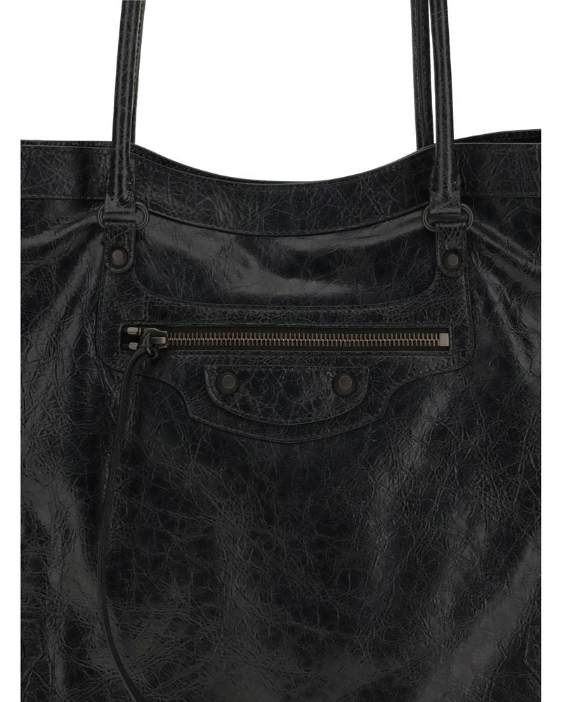 Balenciaga – Le City Tote Bag in Arena Lambskin Leather Black