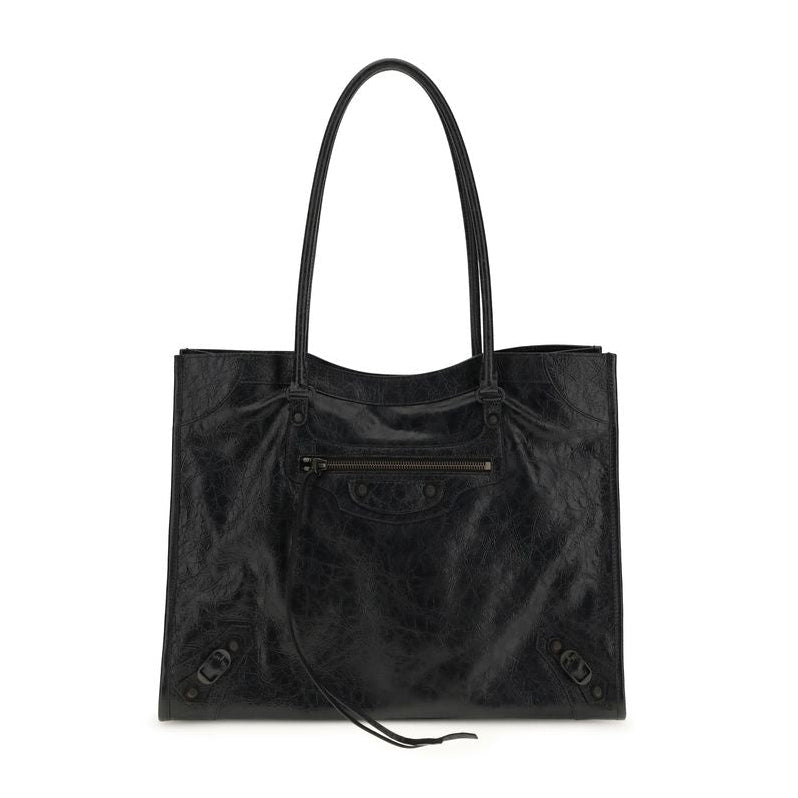 Balenciaga – Le City Tote Bag in Arena Lambskin Leather Black