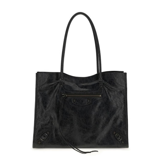 Balenciaga – Le City Tote Bag in Arena Lambskin Leather Black