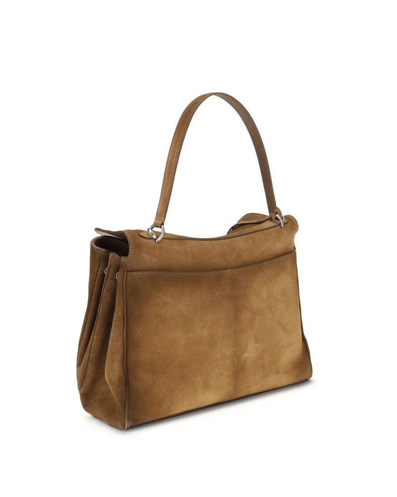 Balenciaga – Medium Rodeo Bag in Suede Cerato Marrone – Collezione SS26