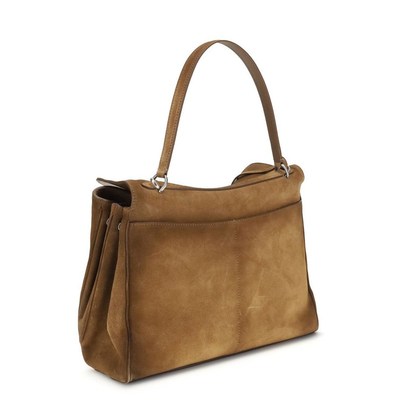 Balenciaga – Medium Rodeo Bag in Suede Cerato Marrone – Collezione SS26