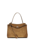 Balenciaga – Medium Rodeo Bag in Suede Cerato Marrone – Collezione SS26