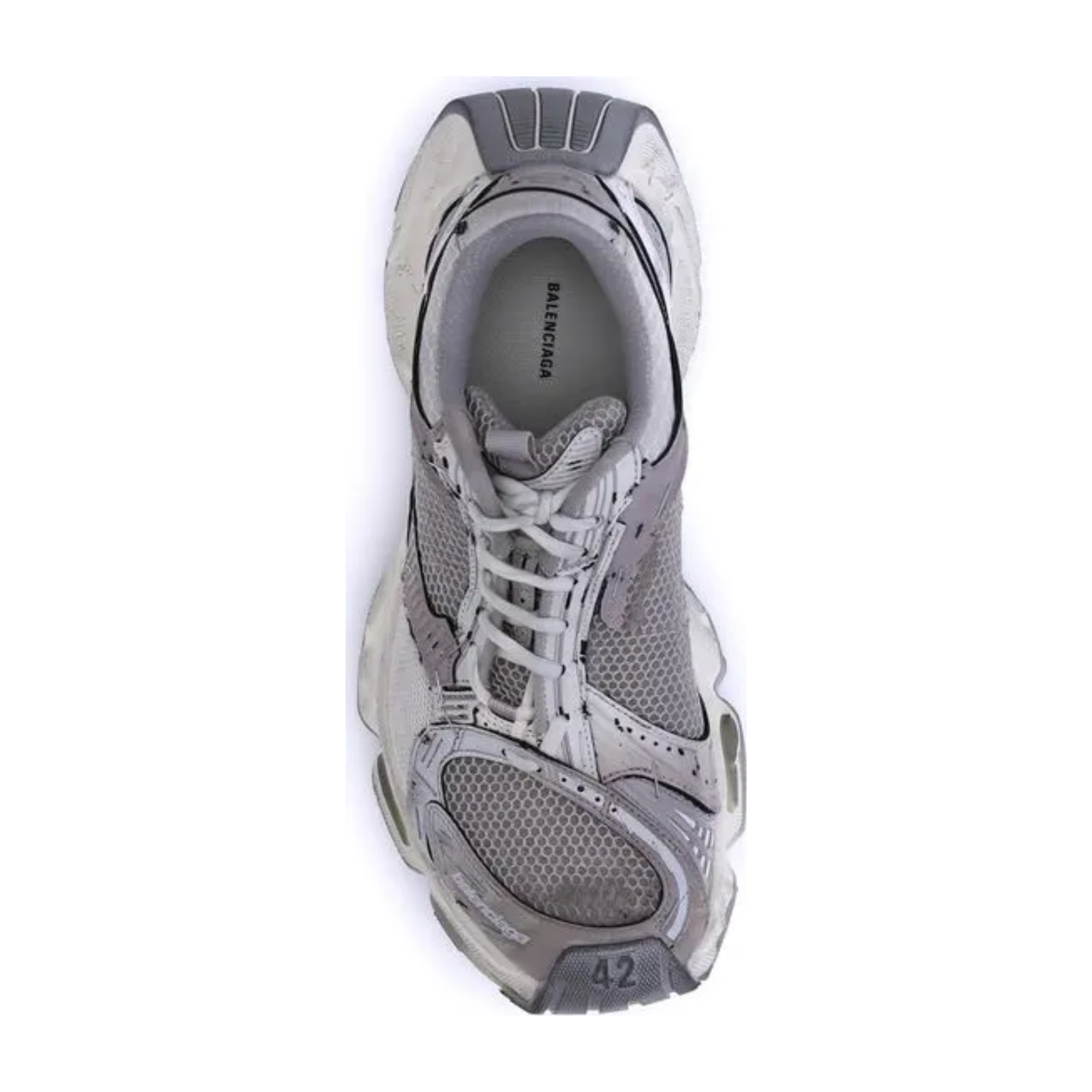 Balenciaga - Mesh Gray Polyethylene Athletic Sneakers.