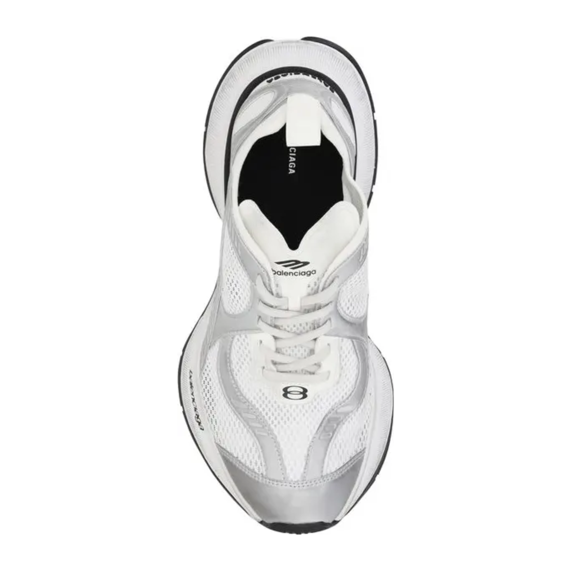 Balenciaga - Mesh White Polyethylene Athletic Sneakers