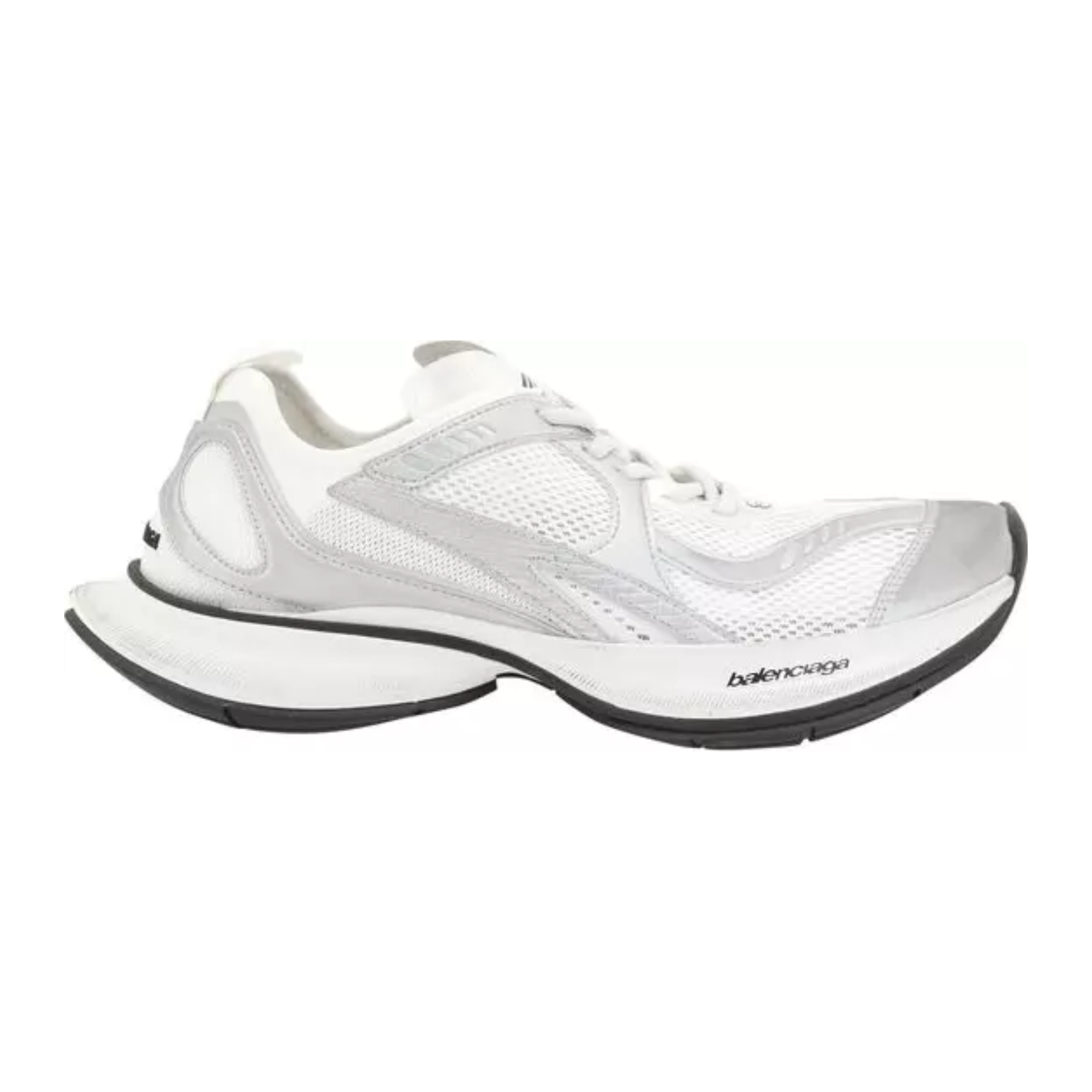 Balenciaga - Mesh White Polyethylene Athletic Sneakers