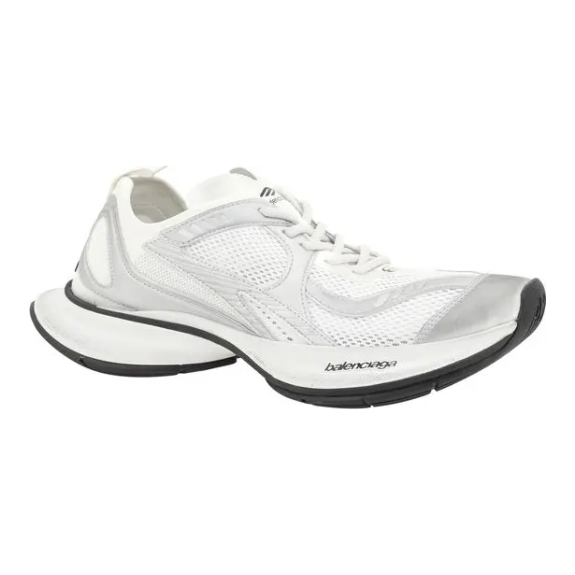Balenciaga - Mesh White Polyethylene Athletic Sneakers