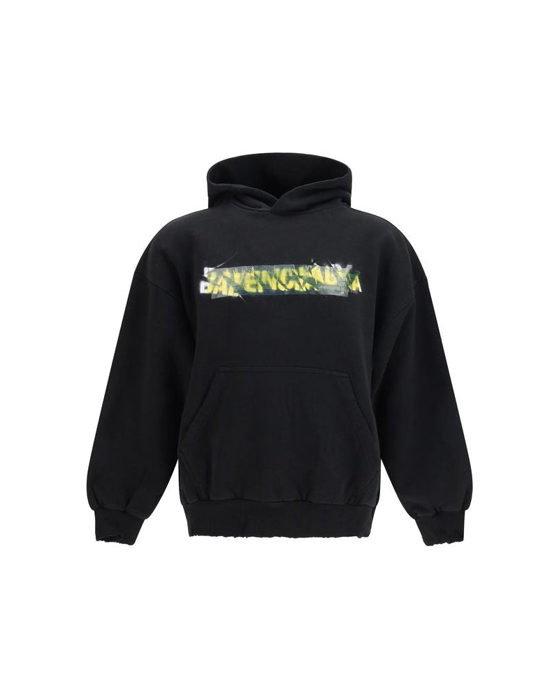 Balenciaga – Messy Spray Hoodie Black