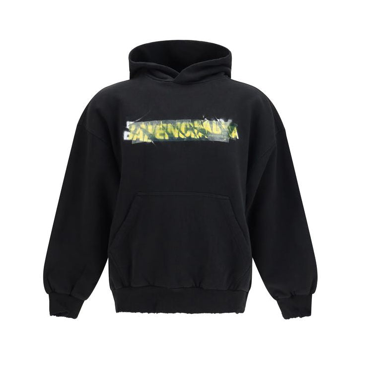 Balenciaga – Messy Spray Hoodie Black
