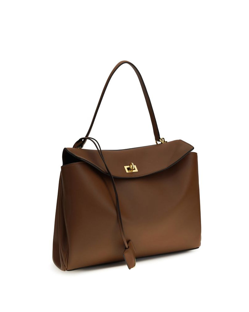 Balenciaga – Rodeo Leather Shoulder Bag Brown