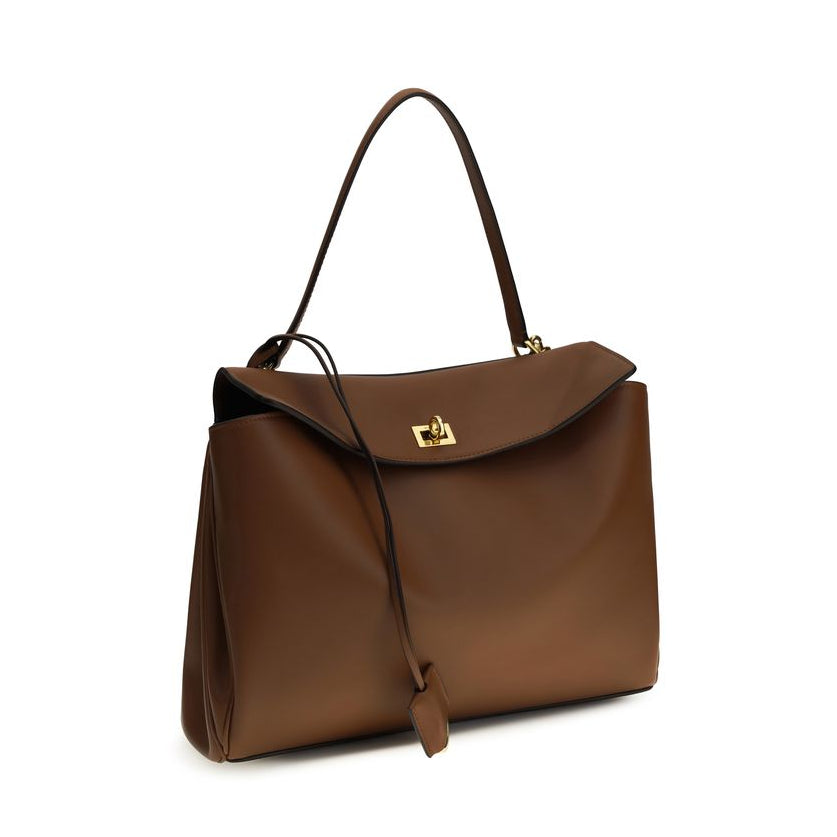 Balenciaga – Rodeo Leather Shoulder Bag Brown