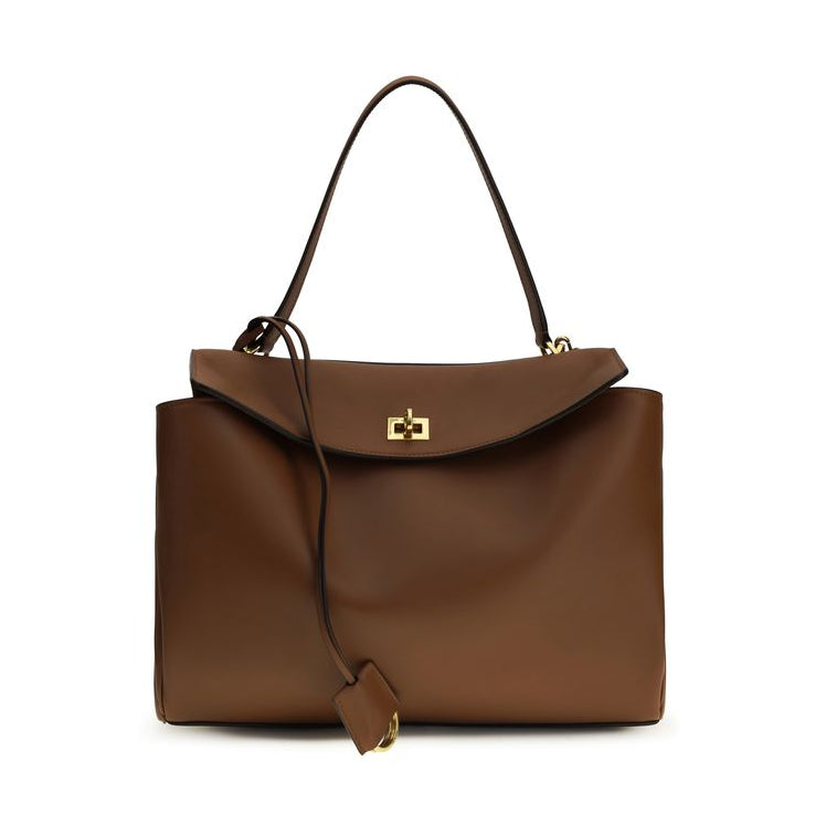 Balenciaga – Rodeo Leather Shoulder Bag Brown