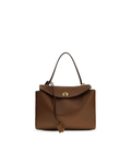 Balenciaga – Rodeo Shoulder Bag Cognac in Pelle di Vitello con Chiusura Twist Lock