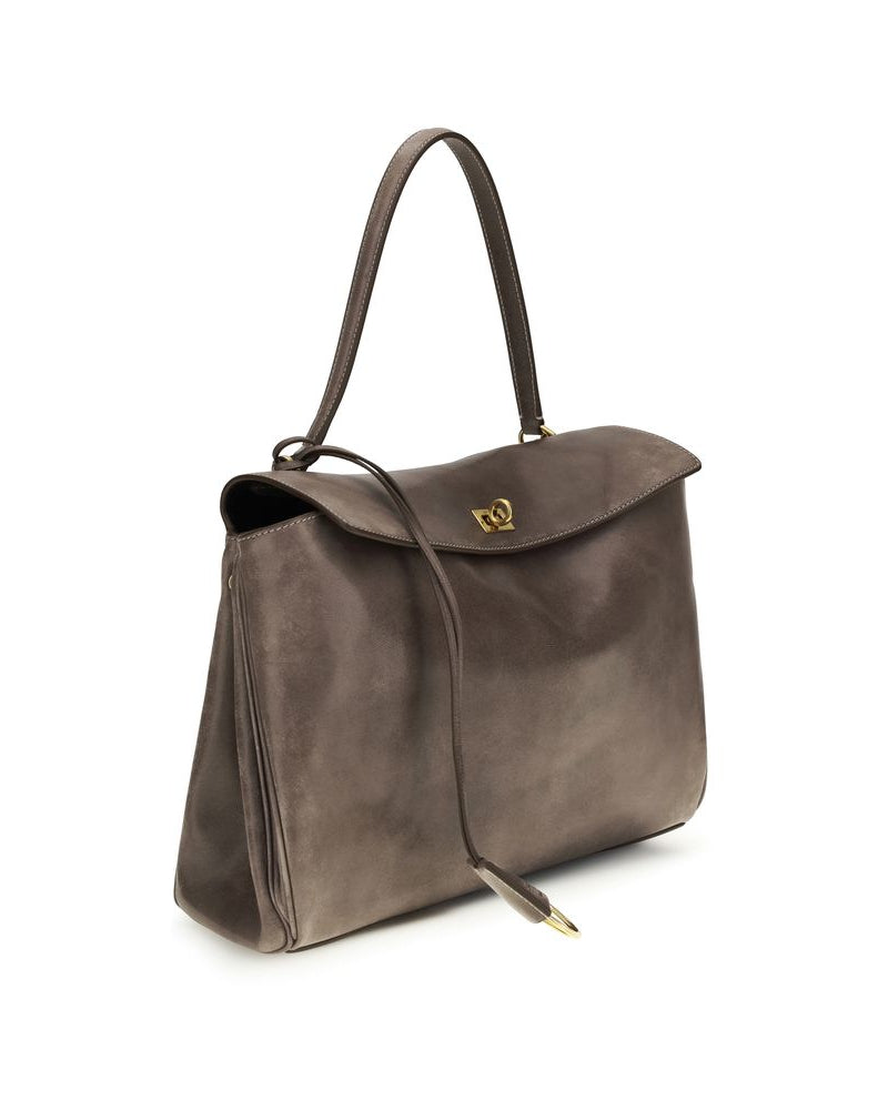 Balenciaga – Rodeo Shoulder Bag Taupe Suede