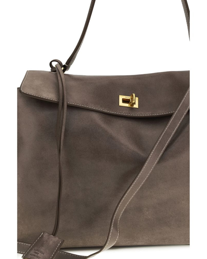 Balenciaga – Rodeo Shoulder Bag Taupe Suede