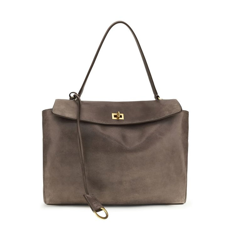 Balenciaga – Rodeo Shoulder Bag Taupe Suede