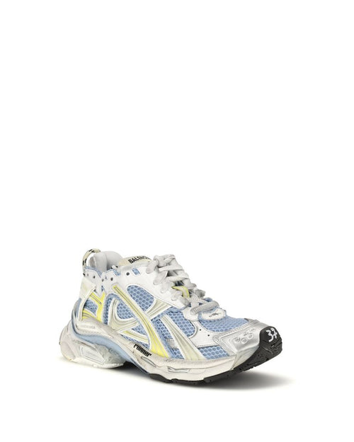 Balenciaga – Runner Mesh Sneakers White / Light Blue / Yellow