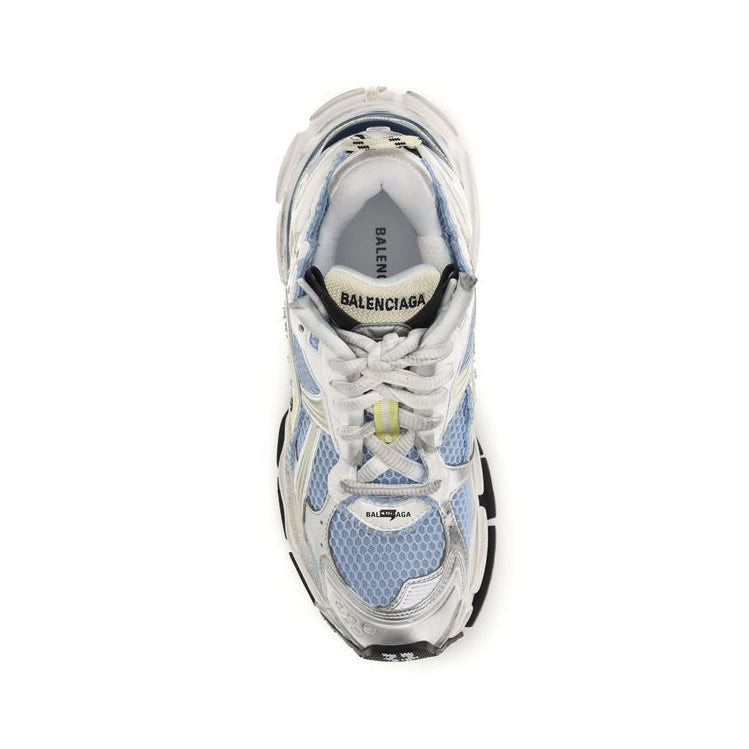 Balenciaga – Runner Mesh Sneakers White / Light Blue / Yellow