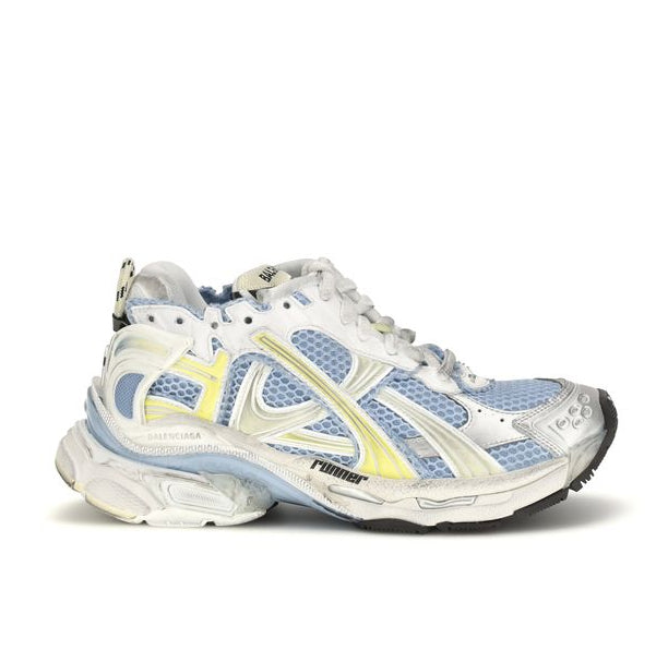 Balenciaga – Runner Mesh Sneakers White / Light Blue / Yellow