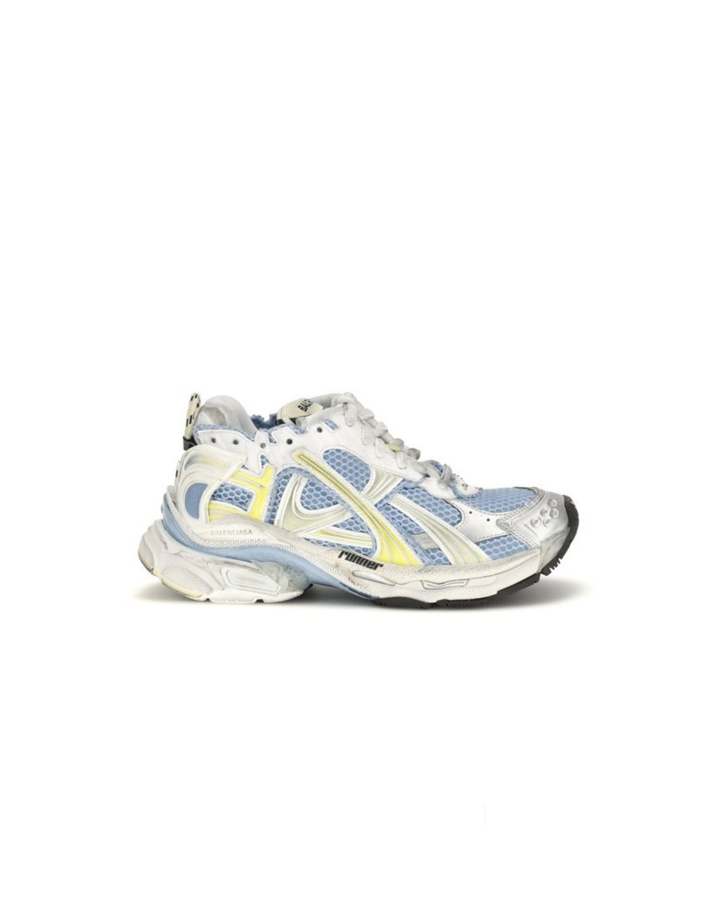 Balenciaga – Runner Mesh Sneakers White / Light Blue / Yellow