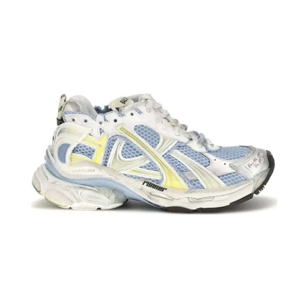 Balenciaga - Runner Sneaker White - Indaco - Yallow - Woman