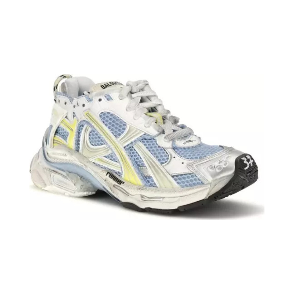 Balenciaga - Runner Sneaker White - Indaco - Yallow - Woman