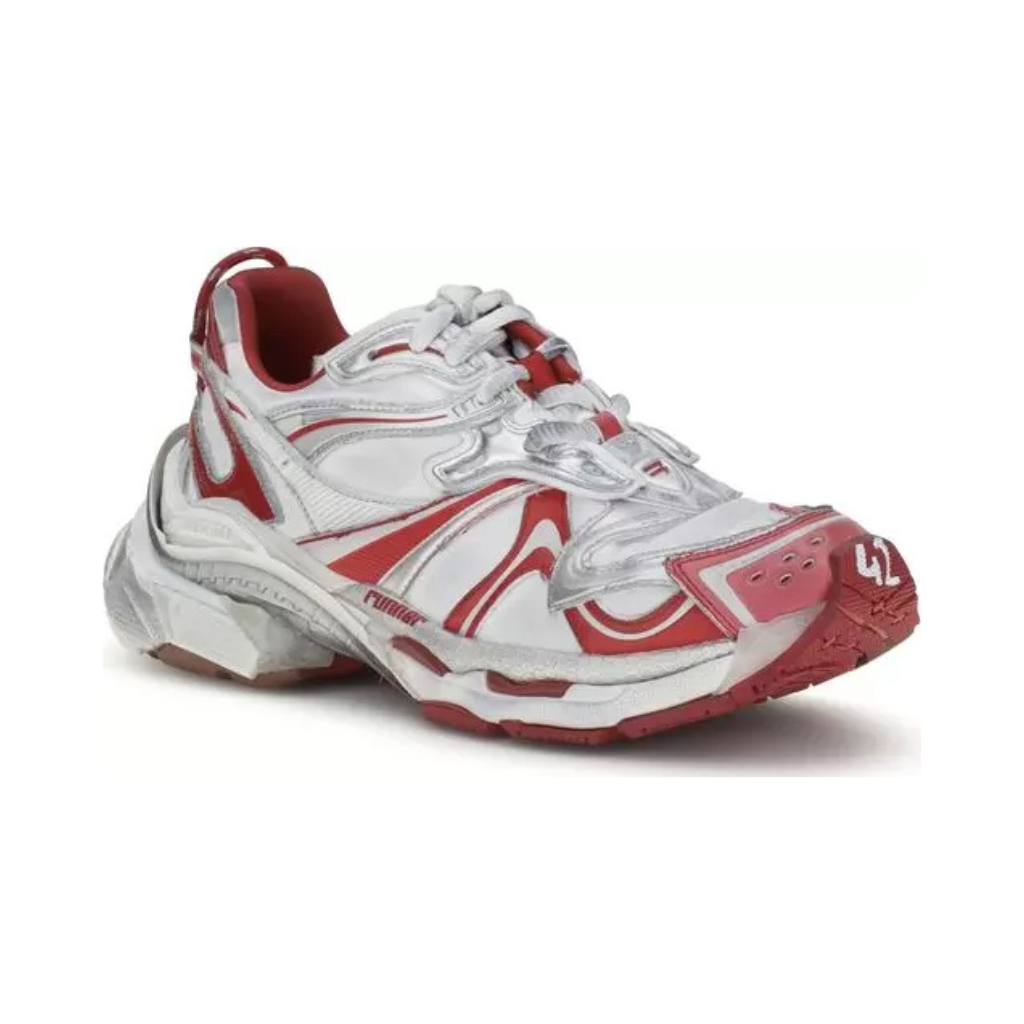 Balenciaga - Runner Sneaker White / Red - Man